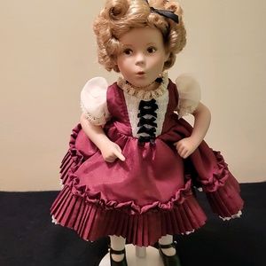 Danbury Mint Shirley Temple Porcelain Doll “Dimples"